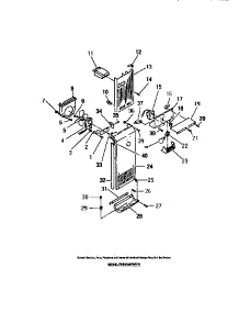06 - Interior Freezer Compartment parts for Frigidaire Refrigerator FPEM26VWDH0 from AppliancePartsPros.com