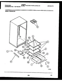05 - Shelves And Supports parts for Frigidaire Refrigerator FPES18TLW4 from AppliancePartsPros.com