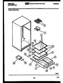 05 - Shelves And Supports parts for Frigidaire Refrigerator FPES19TFH2 from AppliancePartsPros.com