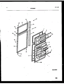 03 - Door Parts parts for Frigidaire Refrigerator FPES19TIPL0 from AppliancePartsPros.com