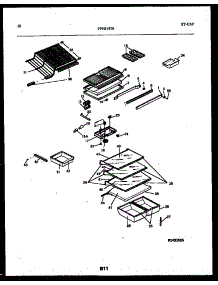 06 - Shelves And Supports parts for Frigidaire Refrigerator FPES19TSW0 from AppliancePartsPros.com