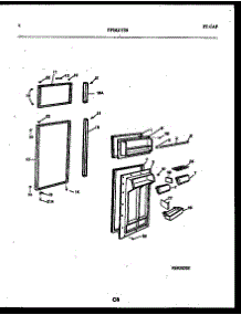 03 - Door Parts parts for Frigidaire Refrigerator FPES21TIRL0 from AppliancePartsPros.com
