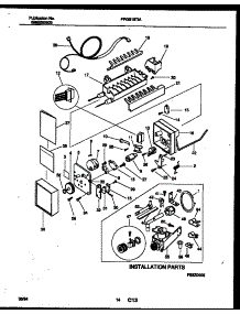 08 - Ice Maker And Installation Parts parts for Frigidaire Refrigerator FPGC18TAW1 from AppliancePartsPros.com