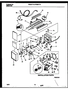 08 - Ice Maker And Installation Parts parts for Frigidaire Refrigerator FPGC21TAL0 from AppliancePartsPros.com