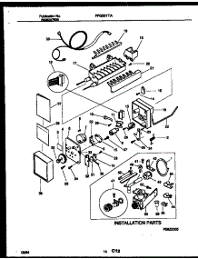 08 - Ice Maker And Installation Parts parts for Frigidaire Refrigerator FPGC21TAL2 from AppliancePartsPros.com