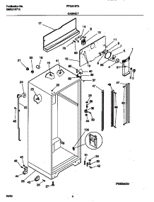 04 - Cabinet Parts parts for Frigidaire Refrigerator FPGS18TAW0 from AppliancePartsPros.com