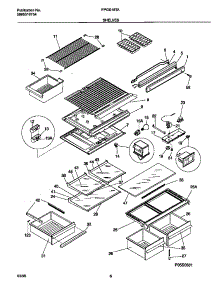 06 - Shelves And Supports parts for Frigidaire Refrigerator FPGS18TAW3 from AppliancePartsPros.com