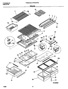 05 - Shelves And Supports parts for Frigidaire Refrigerator FPGS18TIAL1 from AppliancePartsPros.com