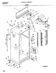 04 - Cabinet Parts parts for Frigidaire Refrigerator FPGS18TIAW1 from AppliancePartsPros.com