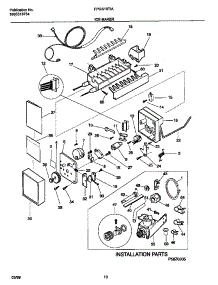 09 - Ice Maker And Installation Parts parts for Frigidaire Refrigerator FPGS18TIAW1 from AppliancePartsPros.com