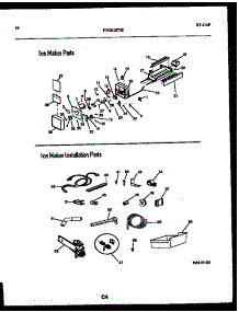 08 - Ice Maker And Installation Parts parts for Frigidaire Refrigerator FPGS18TISW0 from AppliancePartsPros.com