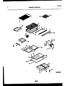 05 - Shelves And Supports parts for Frigidaire Refrigerator FPGS18TSLW0 from AppliancePartsPros.com
