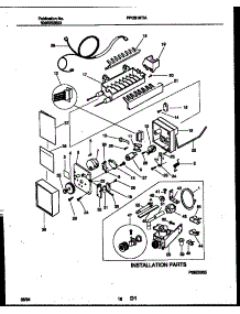 09 - Ice Maker And Installation Parts parts for Frigidaire Refrigerator FPGS19TIAW1 from AppliancePartsPros.com