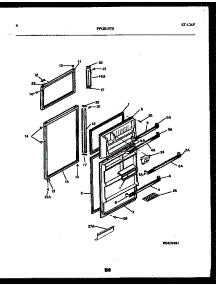 03 - Door Parts parts for Frigidaire Refrigerator FPGS19TSL0 from AppliancePartsPros.com