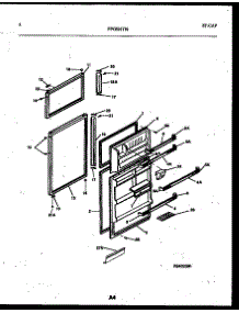 03 - Door Parts parts for Frigidaire Refrigerator FPGS21TISL0 from AppliancePartsPros.com