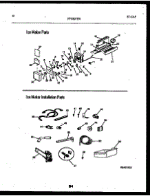 10 - Ice Maker And Installation Parts parts for Frigidaire Refrigerator FPGS21TISL0 from AppliancePartsPros.com