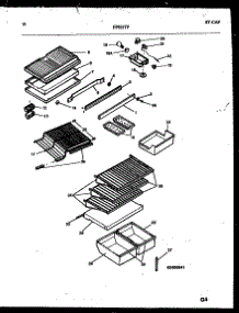 06 - Shelves And Supports parts for Frigidaire Refrigerator FPS21TPW0 from AppliancePartsPros.com