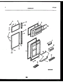 03 - Door Parts parts for Frigidaire Refrigerator FPWW21TPW0 from AppliancePartsPros.com