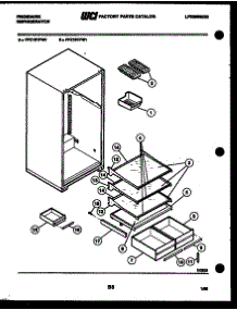05 - Shelves And Supports parts for Frigidaire Refrigerator FPZ19TFA0 from AppliancePartsPros.com