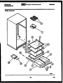 05 - Shelves And Supports parts for Frigidaire Refrigerator FPZ19TFA2 from AppliancePartsPros.com