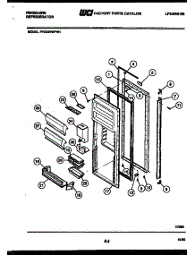 03 - Refrigerator Door Parts parts for Frigidaire Refrigerator FPZ24VWFA1 from AppliancePartsPros.com
