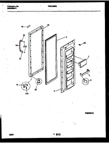 03 - Refrigerator Door Parts parts for Frigidaire Refrigerator FRS19BRBW0 from AppliancePartsPros.com