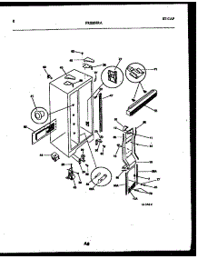 05 - Cabinet Parts parts for Frigidaire Refrigerator FRS20HRAW0 from AppliancePartsPros.com