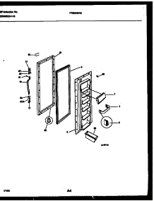 03 - Refrigerator Door Parts parts for Frigidaire Refrigerator FRS20NRAD0 from AppliancePartsPros.com