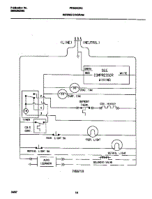08 - Wiring Diagram parts for Frigidaire Refrigerator FRS20QRCW3 from AppliancePartsPros.com