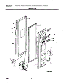02 - Frzr Door parts for Frigidaire Refrigerator FRS20ZRGB2 from AppliancePartsPros.com