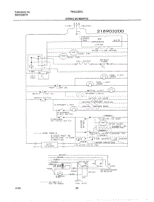 20 - Wiring Schematic parts for Frigidaire Refrigerator FRS20ZRGB5 from AppliancePartsPros.com