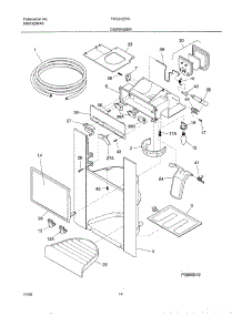 15 - Ice Dispenser parts for Frigidaire Refrigerator FRS20ZRGD4 from AppliancePartsPros.com