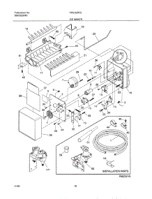19 - Ice Maker parts for Frigidaire Refrigerator FRS20ZRGW4 from AppliancePartsPros.com