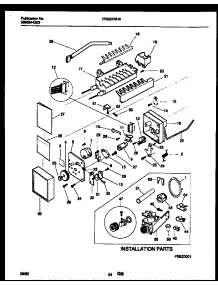 13 - Ice Maker And Installation Parts parts for Frigidaire Refrigerator FRS22WHAD0 from AppliancePartsPros.com