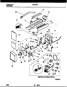 14 - Ice Maker And Installation Parts parts for Frigidaire Refrigerator FRS22WHAW0 from AppliancePartsPros.com