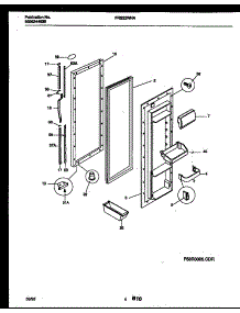 03 - Refrigerator Door Parts parts for Frigidaire Refrigerator FRS22WNAD1 from AppliancePartsPros.com