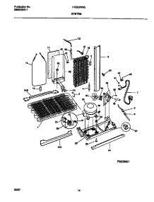 08 - System parts for Frigidaire Refrigerator FRS22WNCW5 from AppliancePartsPros.com