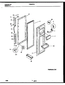 03 - Refrigerator Door Parts parts for Frigidaire Refrigerator FRS22WRAW2 from AppliancePartsPros.com