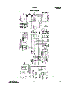21 - Wiring Diagram parts for Frigidaire Refrigerator FRS23R4AW3 from AppliancePartsPros.com