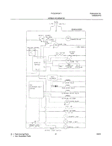 22 - Wiring Schematic parts for Frigidaire Refrigerator FRS23W3AQ0 from AppliancePartsPros.com