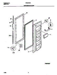03 - Refrigerator Door parts for Frigidaire Refrigerator FRS24WNGD0 from AppliancePartsPros.com