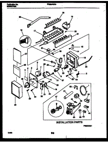 12 - Ice Maker And Installation Parts parts for Frigidaire Refrigerator FRS24WRAD1 from AppliancePartsPros.com