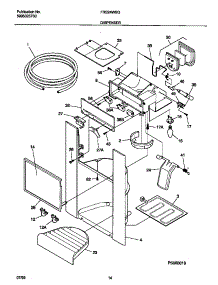 08 - Ice Dispenser parts for Frigidaire Refrigerator FRS24WSGD5 from AppliancePartsPros.com