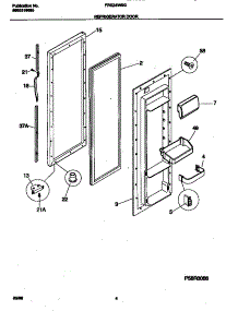 03 - Refrigerator parts for Frigidaire Refrigerator FRS24WSGW2 from AppliancePartsPros.com