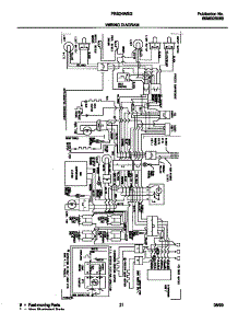 12 - Wiring Diagram parts for Frigidaire Refrigerator FRS24WSGW4 from AppliancePartsPros.com
