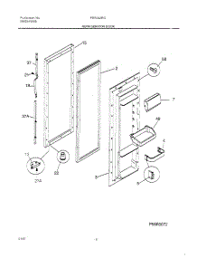 05 - Refrigerator Door parts for Frigidaire Refrigerator FRS24ZRGD1 from AppliancePartsPros.com