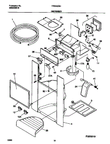08 - Ice Dispenser parts for Frigidaire Refrigerator FRS24ZRHB3 from AppliancePartsPros.com