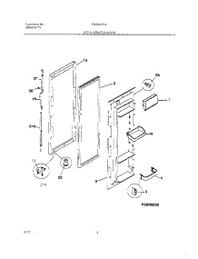 05 - Refrigerator Door parts for Frigidaire Refrigerator FRS24ZRHB5 from AppliancePartsPros.com