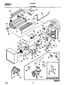 10 - Ice Maker parts for Frigidaire Refrigerator FRS24ZRHD4 from AppliancePartsPros.com