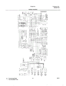 21 - Wiring Diagram parts for Frigidaire Refrigerator FRS26F5AB0 from AppliancePartsPros.com